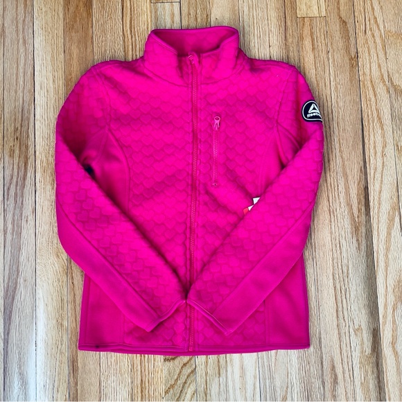 Reebok pink heart fleece jacket Size XS NEW!!!!! - Picture 4 of 7